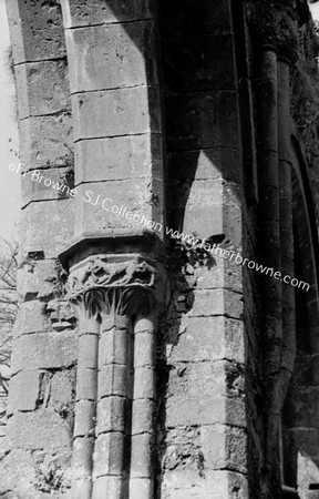 DETAILS OF CAPITALS RE OF SOUTH WALL : EAST CAP OF 2ND PILLAR DOGS